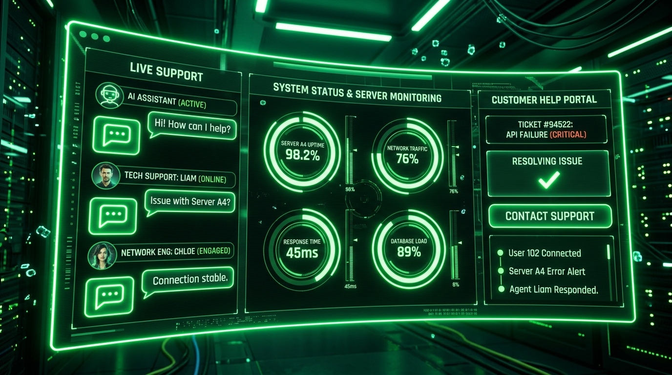 24/7 support now includes live performance monitoring.